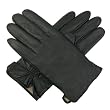 Luxury Lane Men's Cashmere Lined Goatskin Leather Gloves