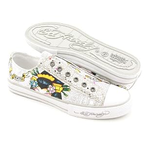 Ed Hardy Women's Lowrise Glitter Sneaker