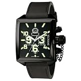 Invicta Men's 7185 Signature Collection Russian Diver Black Ion-Plated Chronograph Watch
