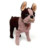 Fuzzy Nation Baby in Red Boston Terrier Puppy Handbag- Fuzzy Coutour Edition