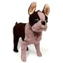 Fuzzy Nation Baby in Red Boston Terrier Puppy Handbag- Fuzzy Coutour Edition