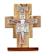 Saint Damiano Crucifix - Silver - Freestanding - IMPORTED FROM ITALY