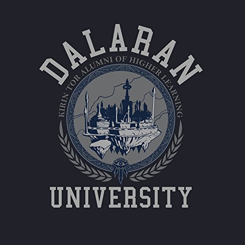 World of Warcraft Dalaran University Men's Short Sleeve Blue Tee Shirt