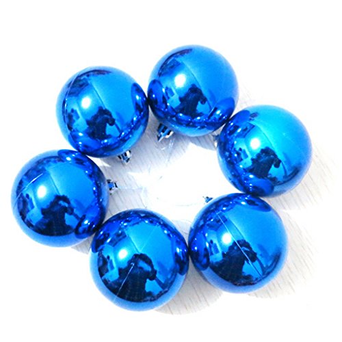 PETMALL Set of 6pcs Christmas Decor 6 CM Round Christmas Balls Baubles XMAS Tree Ornament JR-020 PETMALL Set of 6pcs Christmas Decor 6 CM Round Christmas Balls Baubles XMAS Tree Ornament JR-020