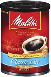 Melitta Classic Lite Medium Roast Ground Coffee, 11.5-Ounce Cans (Pack of 4)