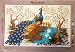 Needlepoint Painted Canvas Counted Cross Stitch Tapestry Kit Gobelin - Peacock. 24
