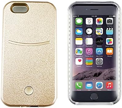 iPhone 5s Cases Charging Battery Case Illuminate LED iPhone 5 5S SE Back Cover for Apple Cell Phone Gold