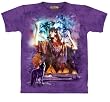 The Mountain Spirit Maiden Native American Wolves Adult Tee T-shirt