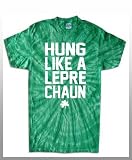 Thumbnail image for Hung Like a Leprechaun St Patrick’s Day Green Tie Dye Shirt