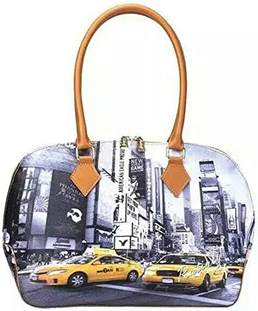 S-BBG(TM) Women Top Handle Leather Classic Shell Shape Shoulder Handbags Print Satchel Girls With Card Holder
