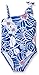 Gymboree Girls' Big Blue Floral One-Shoulder Swimsuit
