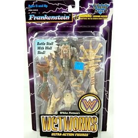McFarlane - Frankenstein - Wetworks - Ultra-Action Figures - Purple Version - w/ Battle Staff & Wolf Skull - Limited Edition - Mint - Collectible - (U)