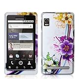 Electromaster(TM) Brand - Purple Flower Chain Design Crystal Hard Skin Case ....