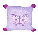 Square Plush Butterfly Pillow - Mini Queen