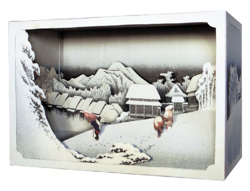 立版古 東海道五十三次 蒲原「夜の雪」