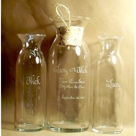Wedding Unity Sand Ceremony Set 3pc./ Lrg Elegant