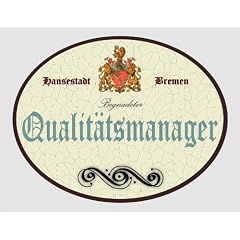 Holzschild Qualit�tsmanager - Bremen (18 x 14 cm)