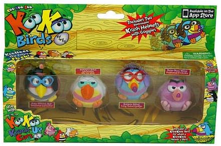 Koo Koo Birds 4 Pack (Sapsucker, Who-Zee-What, Long-Tailed KooKoo, and Doofusina)