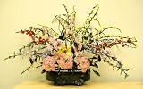 Glass Bonsai Flower Floral Tree Decoration