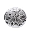 Silver Dragonfly 7 Day Round Pill Box