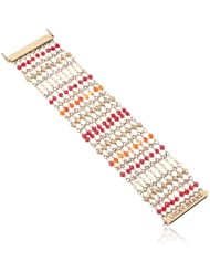 Lucky Brand Red Multi-Beaded Bracelet, 7.25"