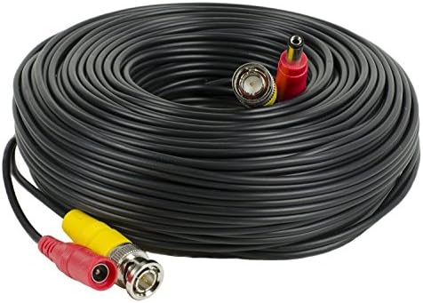 Geplink CCTV BNC Cable Carry Both Power and Video (65 feet(20 meters))