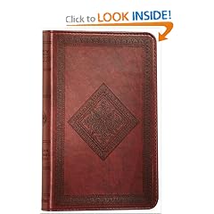 The Holy Bible: English Standard Version, Compact TruTone Edition (Chestnut Diamond Design, Red Letter)