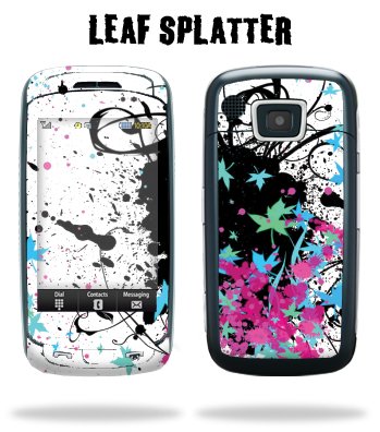 cell phone, SAMSUNG IMPRESSION Cell Phone Protective Skin Decal Sticker SGH-A877 - Leaf Splatter