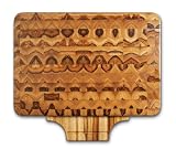 Proteak Teak Cutting Board Rectangle 20-by-14-by-2-1/2-Inch End Grain with Cutting Board Insert