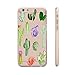 iPhone 6 / 6s Compatible , Colorful Flexible Ultra Slim Translucent Apple iPhone Case Cover - Green Pricky Thorn Cactus Painting