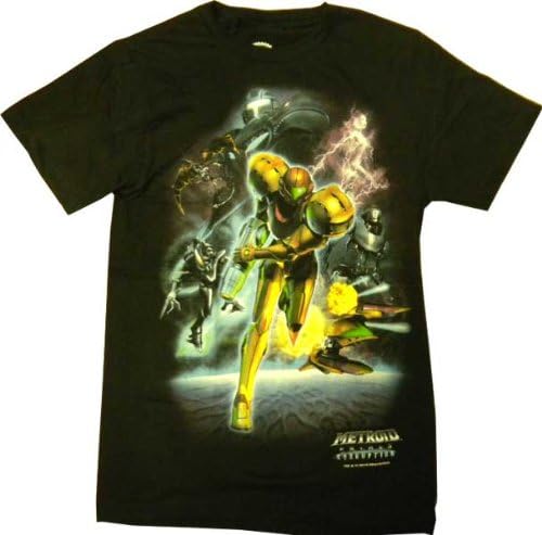 Metroid Prime Corruption Samus Aran Men's T-Shirt Black