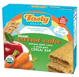 Tasty Brand Organic Cereal Bars, Carrot Cake Flavor, 5-Count Packages (Pack of 6)