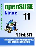 OpenSUSE 11,4-disks DVD set includes Linux Training Library and 
