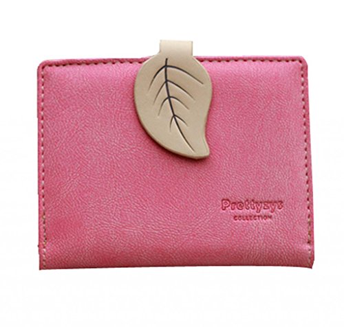 New fashion lady women retro leaf purses Hit color wallets card holder bags