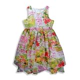 Bianni - Girls Sleeveless Dress, Pink, Green