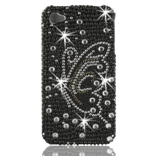 Talon 15728 Full Diamond Bling Phone Shell Case for Apple iPhone 4 (Butterfly) - AT&T and Verizon - 1 Pack - Case - Retail Packaging - Black/White Talon 15728 Full Diamond Bling Phone Shell Case for Apple iPhone 4 (Butterfly) - AT&T and Verizon - 1 Pack - Case - Retail Packaging - Black/White