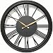 Infinity Instruments Indoor/Outdoor Metal Open Dial Clock