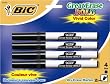 BIC Great Erase Bold Color Dry Erase Marker, Fine Point, Black, 24 Dry Erase Markers