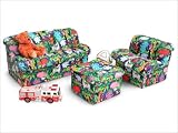Product details for Elite Products Children's 3-Piece Foam Sofa Set - Jungle 32-4503-807