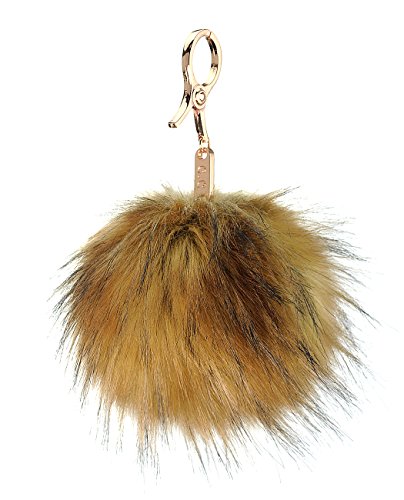 NYfashion101 Enlarged Faux Fur Pom Pom Key Chain Key Ring Handbag Tote Accessory