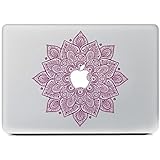 iCasso Leaves Removable Vinyl Decal Sticker Skin for Apple Macbook Pro Air Mac 13" inch / Unibody 13 Inch Laptop(Wine Red)