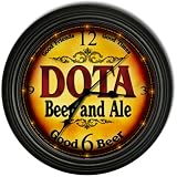 DOTA 'S Beer and Ale Cascading Pub Wall Clock