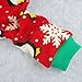 Fitwarm Cute Penguin Xmas Pet Clothes for Dog Pajamas Soft Christmas PJS, Red, XS