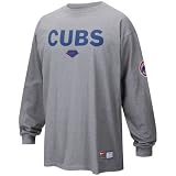Nike Chicago Cubs Ash Practice Long Sleeve T-shirt