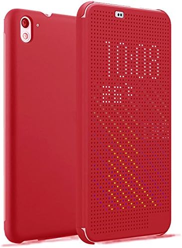 HTC 826 Case, HTC Desire 826 case, AnoKe@ DEY DOT Luxury Flip Slim Dot View Cover Case for HTC 826 (Dot Red)