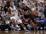 Miami Heat v Dallas Mavericks: LeBron James and Caron Butler Photographic Poster Print by Glenn James, 48x64