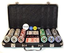 Jetons Kings - Mallette Poker Marqué - Mallette de 300 jetons marqués Kings Alu Noir