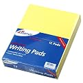 Ampad 21-218 Evidence glue top 8-1/2 x 11 pads, narrow rule, canary, 50 sheets, dozen