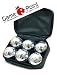 Petanque, Boule Spiel Einsteiger-Set inkl. Haftmagnet zum einfachen Aufheben der Kugeln ohne Bücken