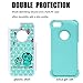 iPhone 5S Case, iPhone SE Case, MagicSky [Shock Absorption] Studded Rhinestone Bling Hybrid Dual Layer Armor Defender Protective Case Cover for Apple iPhone 5 / 5S / SE - Sleeping Owls